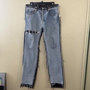 Vetements - Levi's SS19 Reconstructed Split Two Tone Denim